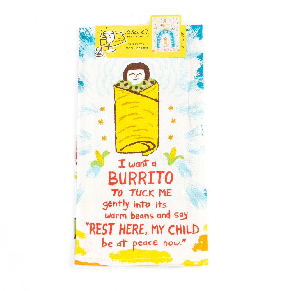 BlueQ, Printed, Dish Towel, I Want A Burrito